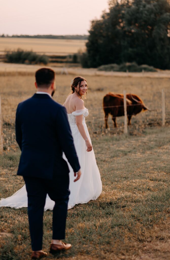 photo mariage gloden hour 