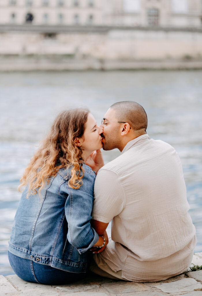 photo couple quai de seine