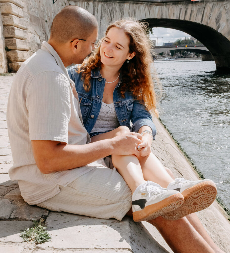 photo couple quai de seine